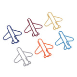 Maxbell 30 Pieces Mixed Color Airplane Paper Clips Creative Office Clips Envelope Stationery DIY Kits - Aladdin Shoppers