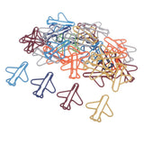 Maxbell 30 Pieces Mixed Color Airplane Paper Clips Creative Office Clips Envelope Stationery DIY Kits - Aladdin Shoppers