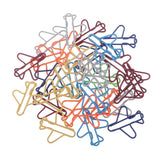 Maxbell 30 Pieces Mixed Color Airplane Paper Clips Creative Office Clips Envelope Stationery DIY Kits - Aladdin Shoppers
