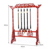 Calligraphy Pens Brush Stand Rack Hanger w/ 8/14 Hanging Pin Study Room Accs