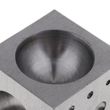 Maxbell Heavy Duty Dapping Block Square with Polished High Smooth Round 18 Cavities, 2" x 2" x 2", 2 - 38mm Diameter Metal Forming Dapping Doming Punch Block - Aladdin Shoppers