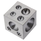 Maxbell Heavy Duty Dapping Block Square with Polished High Smooth Round 18 Cavities, 2" x 2" x 2", 2 - 38mm Diameter Metal Forming Dapping Doming Punch Block - Aladdin Shoppers