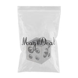 Maxbell Heavy Duty Dapping Block Square with Polished High Smooth Round 18 Cavities, 2" x 2" x 2", 2 - 38mm Diameter Metal Forming Dapping Doming Punch Block - Aladdin Shoppers