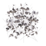 Maxbell 200 Pieces Aluminium Tea Light Case Containers & 200pcs 3cm Candle Wick