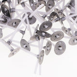 Maxbell 200 Pieces Aluminium Tea Light Case Containers & 200pcs 3cm Candle Wick