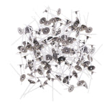 Maxbell 200 Pieces Aluminium Tea Light Case Containers & 200pcs 3cm Candle Wick