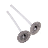 Maxbell 200 Pieces Aluminium Tea Light Case Containers & 200pcs 3cm Candle Wick