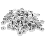 Maxbell 300x Aluminum Tealight Cups Centerpieces Candles Wax Case Tin T-Light Holder