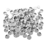 Maxbell 200 Pieces Aluminium Tea Light Case Containers & 200pcs 3cm Candle Wick