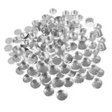 Maxbell 200 Pieces Aluminium Tea Light Case Containers & 200pcs 3cm Candle Wick