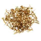 Maxbell Maxbell 200 Pieces Mini Brads Gold Round Brad Pastel Brads for Scrapbooking Crafts Making Stamping and DIY Office Supplies