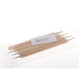 Maxbell 4 Pieces/Set Wooden Ball Stylus Dotting Tools Set Embossing Pattern Clay Sculpting Modeling Tools - Aladdin Shoppers