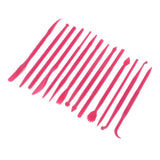 Maxbell Pack of 14 Pieces Clay Modeling Tools Clay Shaping Sculpting Tools Set Pottery Carving Crafting Tools for Ceramics Clay Pottery, Pink Colors - Aladdin Shoppers