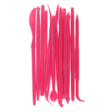 Maxbell Pack of 14 Pieces Clay Modeling Tools Clay Shaping Sculpting Tools Set Pottery Carving Crafting Tools for Ceramics Clay Pottery, Pink Colors - Aladdin Shoppers