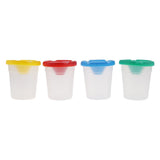 Maxbell Art Supply 4 Piece Children No Spill Paint Cups with Colored Lids for Kids Painting Drawing Tools - Aladdin Shoppers