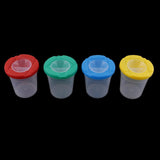 Maxbell Art Supply 4 Piece Children No Spill Paint Cups with Colored Lids for Kids Painting Drawing Tools - Aladdin Shoppers