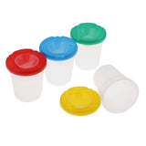 Maxbell Art Supply 4 Piece Children No Spill Paint Cups with Colored Lids for Kids Painting Drawing Tools - Aladdin Shoppers