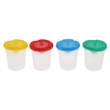 Maxbell Art Supply 4 Piece Children No Spill Paint Cups with Colored Lids for Kids Painting Drawing Tools - Aladdin Shoppers