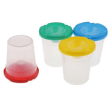 Maxbell Art Supply 4 Piece Children No Spill Paint Cups with Colored Lids for Kids Painting Drawing Tools - Aladdin Shoppers