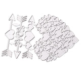 Maxbell Maxbell Heart Metal Cutting Dies Embossing Stencil For DIY Scrapbooking Card Making