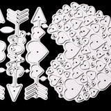 Maxbell Maxbell Heart Metal Cutting Dies Embossing Stencil For DIY Scrapbooking Card Making