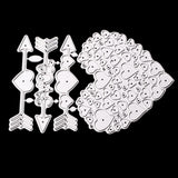 Maxbell Maxbell Heart Metal Cutting Dies Embossing Stencil For DIY Scrapbooking Card Making
