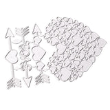 Maxbell Maxbell Heart Metal Cutting Dies Embossing Stencil For DIY Scrapbooking Card Making