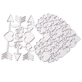 Maxbell Maxbell Heart Metal Cutting Dies Embossing Stencil For DIY Scrapbooking Card Making