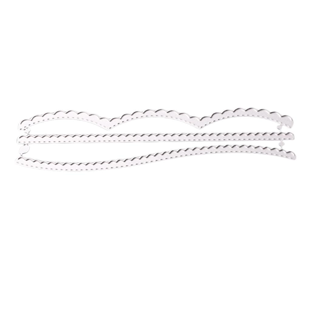 Maxbell Maxbell Metal Wave&Lace Cutting Dies Scrapbook Album Embossing Card Decors DIY Craft
