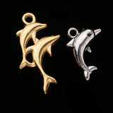 Maxbell Maxbell 60 Pieces (Gold & Silver) Alloy Dolphin Charms Pendant for Jewelry Making Accessories Charming Unique