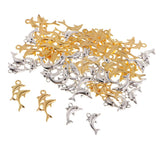 Maxbell Maxbell 60 Pieces (Gold & Silver) Alloy Dolphin Charms Pendant for Jewelry Making Accessories Charming Unique