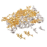 Maxbell Maxbell 60 Pieces (Gold & Silver) Alloy Dolphin Charms Pendant for Jewelry Making Accessories Charming Unique