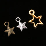 Maxbell 150x Retro Alloy Star Charms Pendant For Crafting Jewelry Making Accessories - Aladdin Shoppers