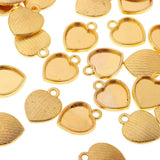 Maxbell 50 Pieces Romantic Sweet Heart Design Blank Necklace Bracelets Base Bezel Settings Cameo Cabochon Tray 15x12mm - Aladdin Shoppers