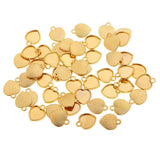 Maxbell 50 Pieces Romantic Sweet Heart Design Blank Necklace Bracelets Base Bezel Settings Cameo Cabochon Tray 15x12mm - Aladdin Shoppers