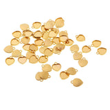 Maxbell 50 Pieces Romantic Sweet Heart Design Blank Necklace Bracelets Base Bezel Settings Cameo Cabochon Tray 15x12mm - Aladdin Shoppers