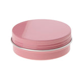 Maxbell 8 Pieces 60ml Pink Empty Aluminum Jars Refillable Cosmetic Pot Bottle Ointment Cream Sample Food Packaging Containers Screw Cap - Aladdin Shoppers