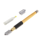 Maxbell Diamond Tip Antislip Metal Handle Steel Blade Oil Feed Tiles Glazing Mirror Mosaic Tiles Glass Cutter Cutting Tools - Aladdin Shoppers