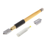 Maxbell Diamond Tip Antislip Metal Handle Steel Blade Oil Feed Tiles Glazing Mirror Mosaic Tiles Glass Cutter Cutting Tools - Aladdin Shoppers
