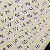 Maxbell Set of 15 Sheets, Round Sticky Number Stickers, 1 to 102 Round Self Adhesive Numbered Labels, Inventory/Storage/Organizing Stickers - Aladdin Shoppers
