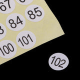 Maxbell Set of 15 Sheets, Round Sticky Number Stickers, 1 to 102 Round Self Adhesive Numbered Labels, Inventory/Storage/Organizing Stickers - Aladdin Shoppers