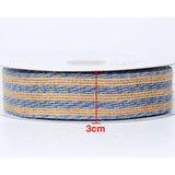 15 Yard 28mm Mixed Color Jute Hessian Burlap Ribbon Rustic Weddings Belt Strap Craft - Aladdin Shoppers