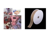15 Yard 28mm Mixed Color Jute Hessian Burlap Ribbon Rustic Weddings Belt Strap Craft - Aladdin Shoppers