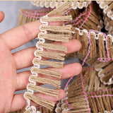 50 Meters Natural Burlap Ribbon Fabric Jute Crafts For Wedding Event Decor, Home DIY Decoration - Aladdin Shoppers