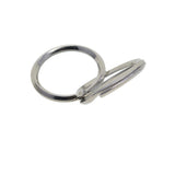 Maxbell 10 Pieces Round Stainless Steel Key Chain Rings Metal Split Ring for Home Car Keys Bag Purse Organization - 28mm Diameter, 2.8mm Coil Dia - Aladdin Shoppers
