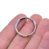 Maxbell 10 Pieces Round Stainless Steel Key Chain Rings Metal Split Ring for Home Car Keys Bag Purse Organization - 28mm Diameter, 2.8mm Coil Dia - Aladdin Shoppers