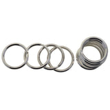 Maxbell 10 Pieces Round Stainless Steel Key Chain Rings Metal Split Ring for Home Car Keys Bag Purse Organization - 28mm Diameter, 2.8mm Coil Dia - Aladdin Shoppers
