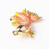 Maxbell 4 Pieces Chic Earrings Dangles Enamel Golden Fish Charms Pendants for Fashion Jewelry Making Bag Zipper Ornaments - Aladdin Shoppers