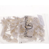 Maxbell 50 Pieces Assorted Size Heavy Duty Plastic HARD WALL PICTURE HOOK Frame Photos Mirror Hanging Hooks Hangers White - Aladdin Shoppers