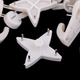 Maxbell 50 Pieces Assorted Size Heavy Duty Plastic HARD WALL PICTURE HOOK Frame Photos Mirror Hanging Hooks Hangers White - Aladdin Shoppers